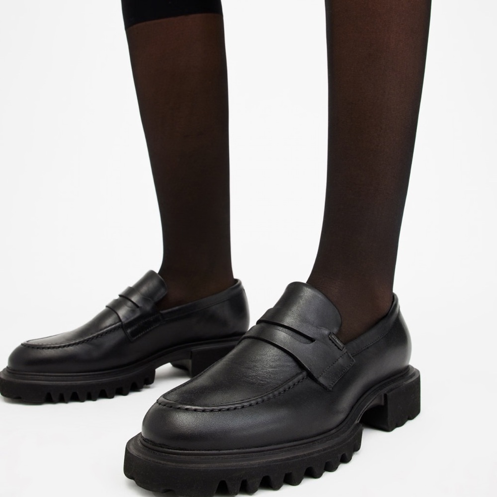 AllSaints Lola Loafer Chunky Heel Women’s Size 37
